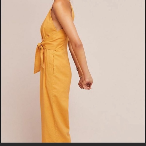Anthropologie Greylin Linen Tie Waist Jumpsuit - XS - Picture 3 of 10